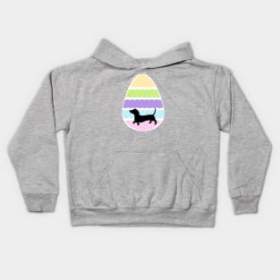 Easter Egg Dachshund Kids Hoodie